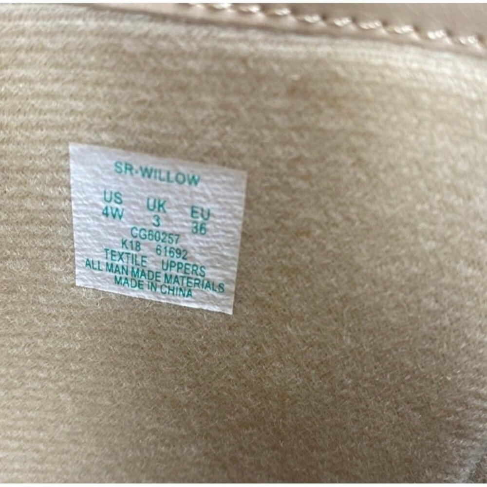 Stride Rite Willow Ivory Shimmer Gold Riding Boot Size 4W Big Girl - Picture 4 of 4